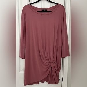 BOTANIQUE WOMENS TOP, Rose, size 2xl